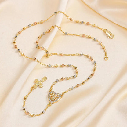 Collar de Oración Chapado en Oro