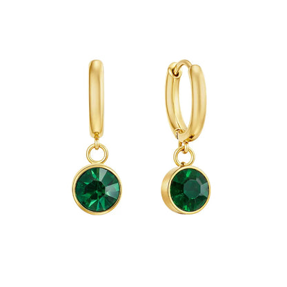 Pendientes Emera Stud Chapados en Oro