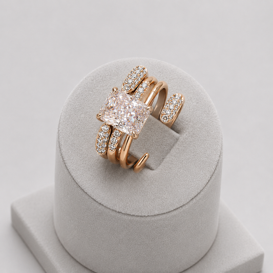 Anillo Moscou Bañado En Oro
