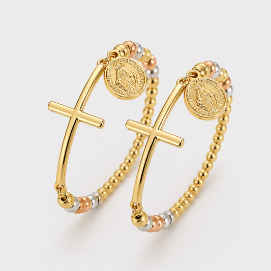 Pulsera con medalla de San Benito