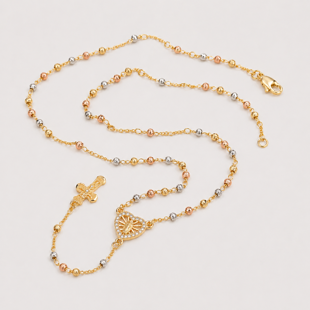 Collar de Oración Chapado en Oro