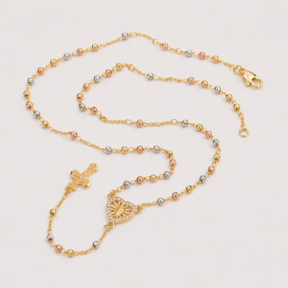 Collar de Oración Chapado en Oro