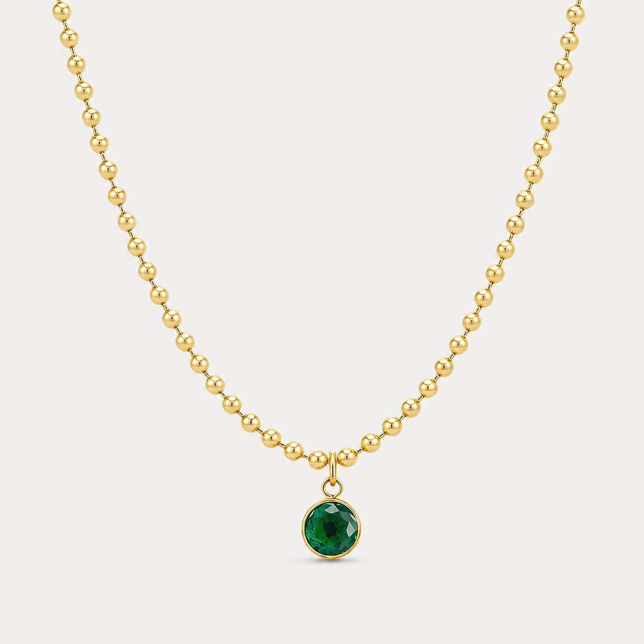 Collar Emera Point Chapado en Oro