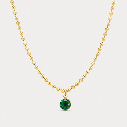 Collar Emera Point Chapado en Oro