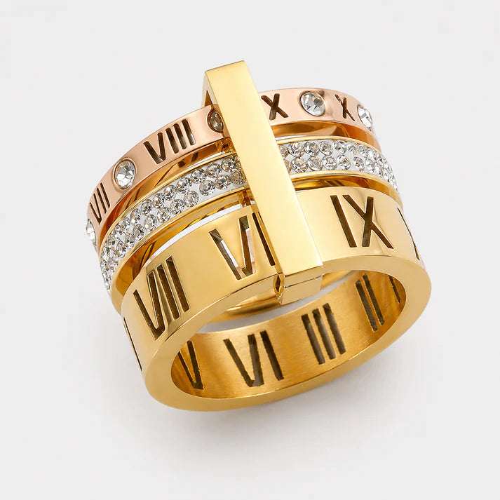Juego de Pulsera y Anillo de Estilo romano de Regalo