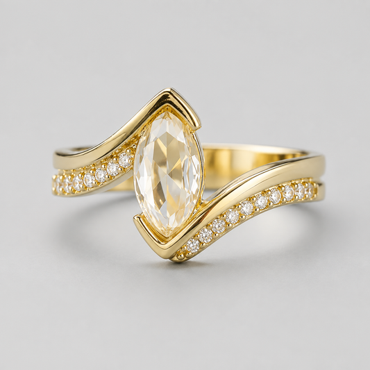 Anillo Bañado en Oro Elizabeth