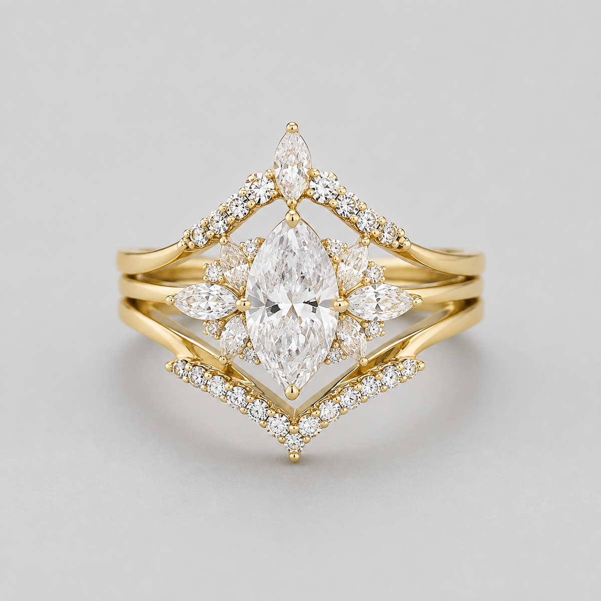 Conjunto de Anillo Triple Alexandria