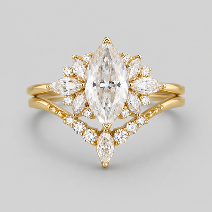 Conjunto de Anillo Doble Charlotte