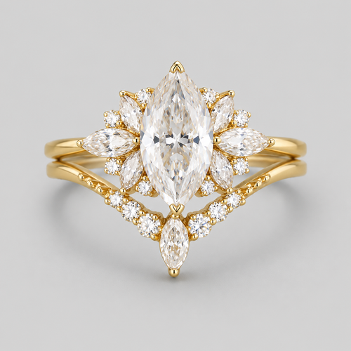 Conjunto de Anillo Doble Charlotte
