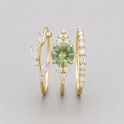 Conjunto de Anillo Triple Olivia