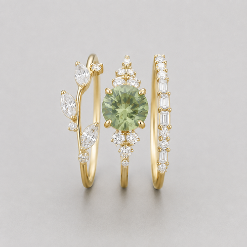 Conjunto de Anillo Triple Olivia