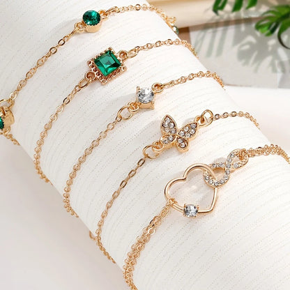 Juego de 5 Pulseras de Lujo