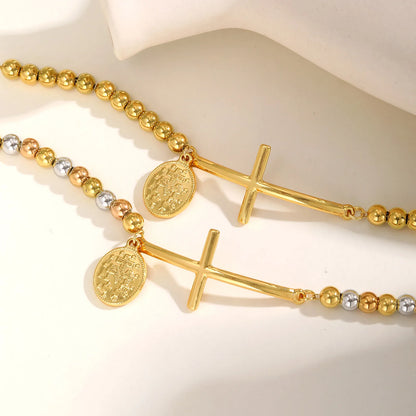 Pulsera con medalla de San Benito