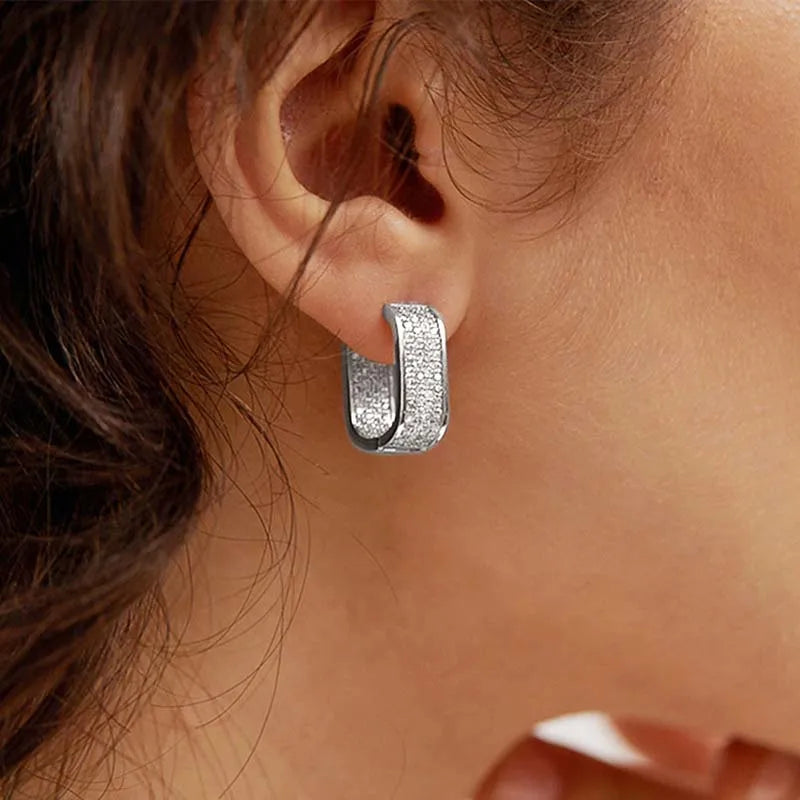 Pendientes Con Circonitas Cúbicas Chapados En Oro