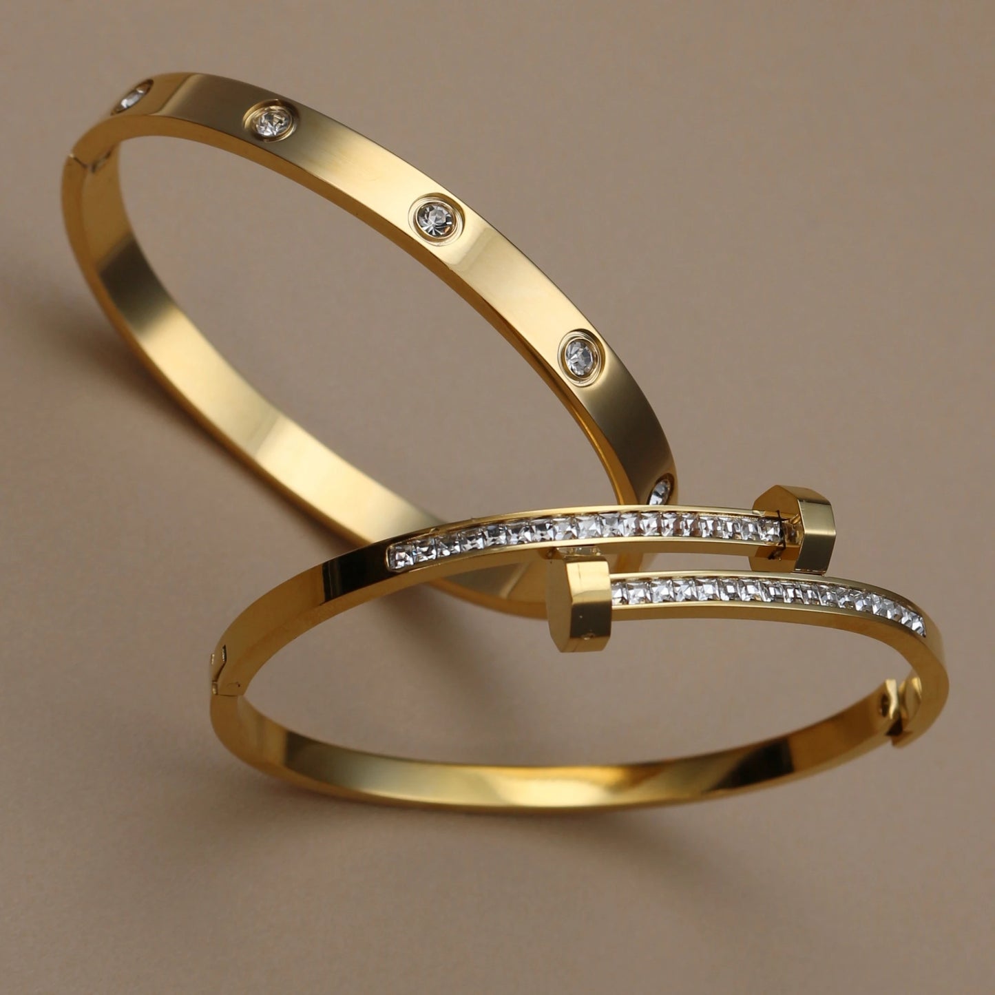 Pulsera Doble Con Circonitas Cúbicas