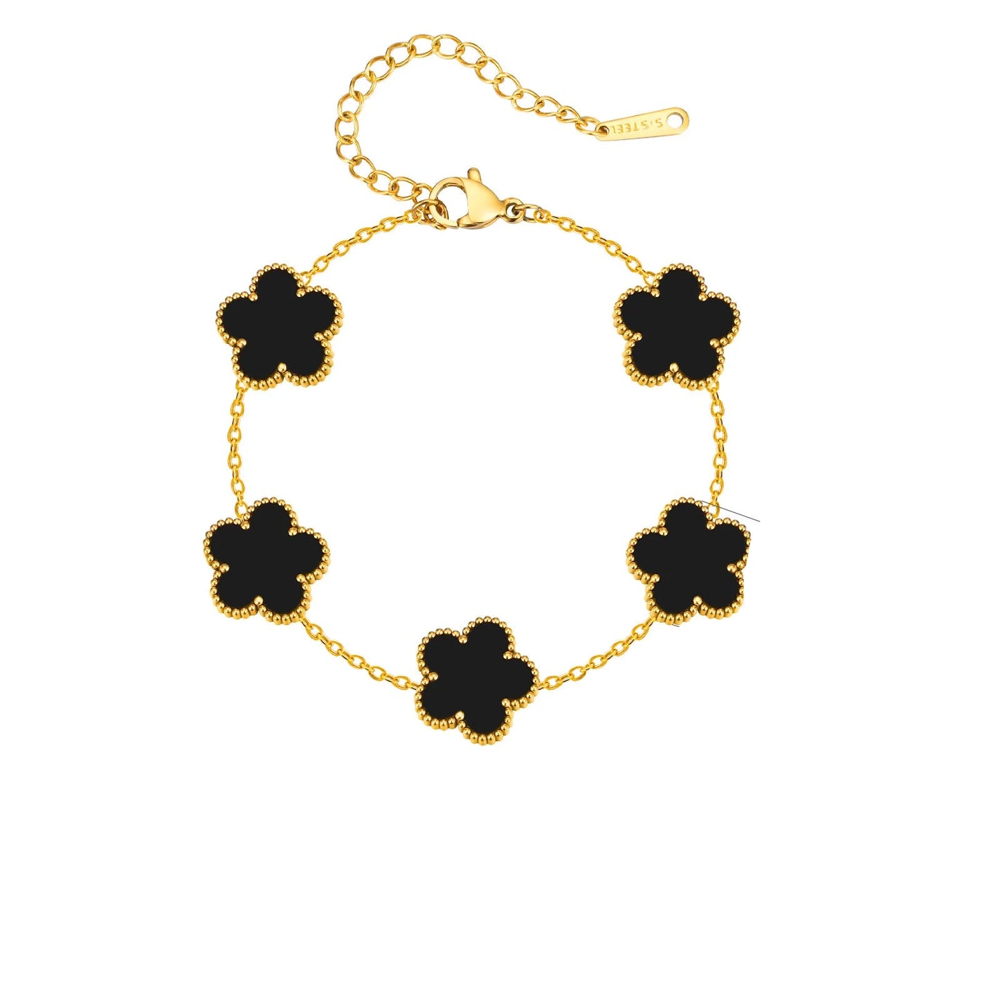 Pulsera Black Clover Chapada en Oro