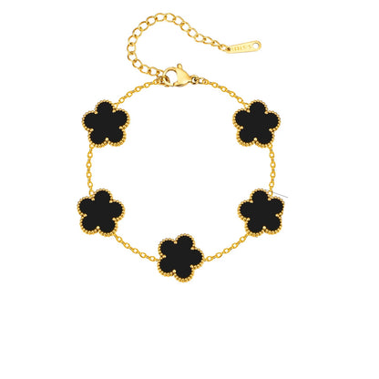 Pulsera Black Clover Chapada en Oro