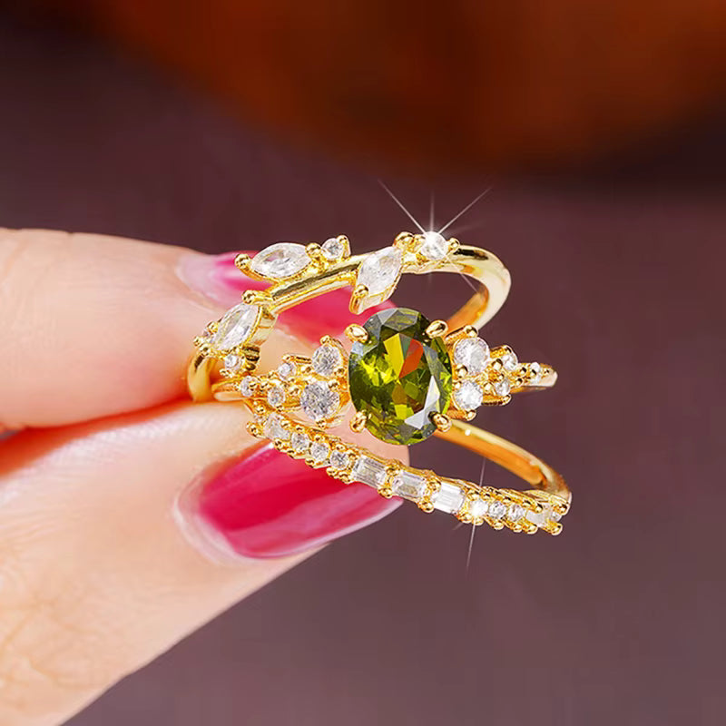Conjunto de Anillo Triple Olivia