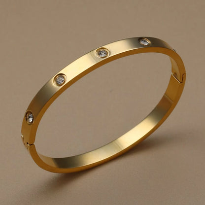 Pulsera Doble Con Circonitas Cúbicas