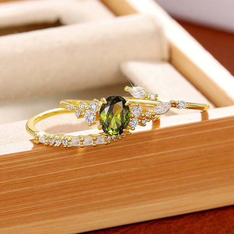 Conjunto de Anillo Triple Olivia