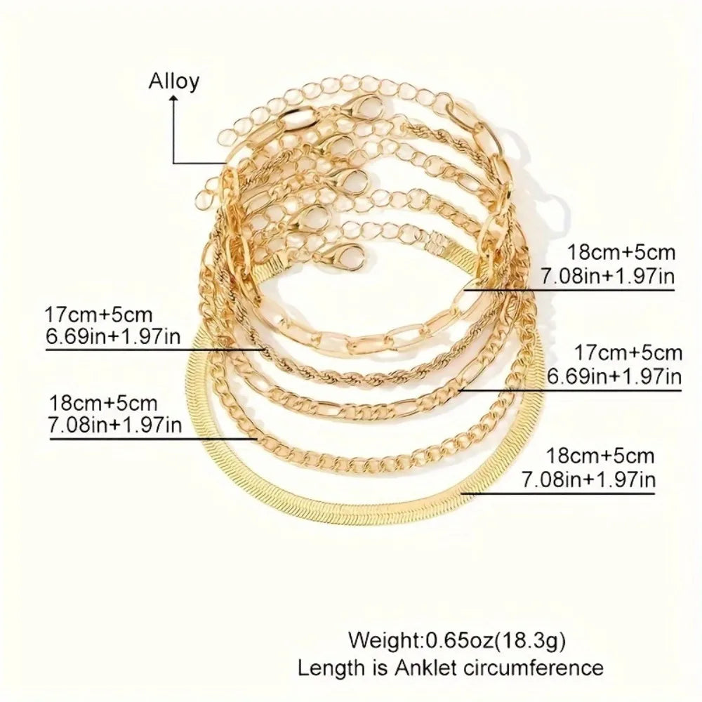 Conjunto de 5 Pulseras Charlotte