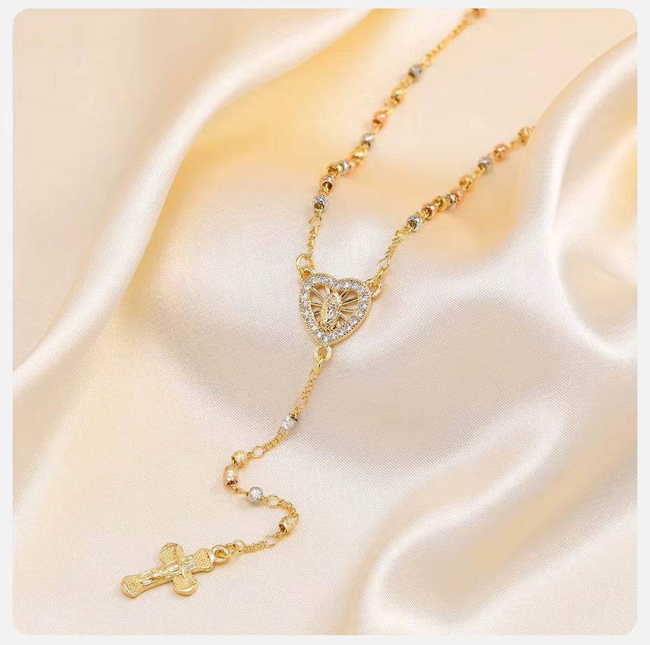 Collar de Oración Chapado en Oro