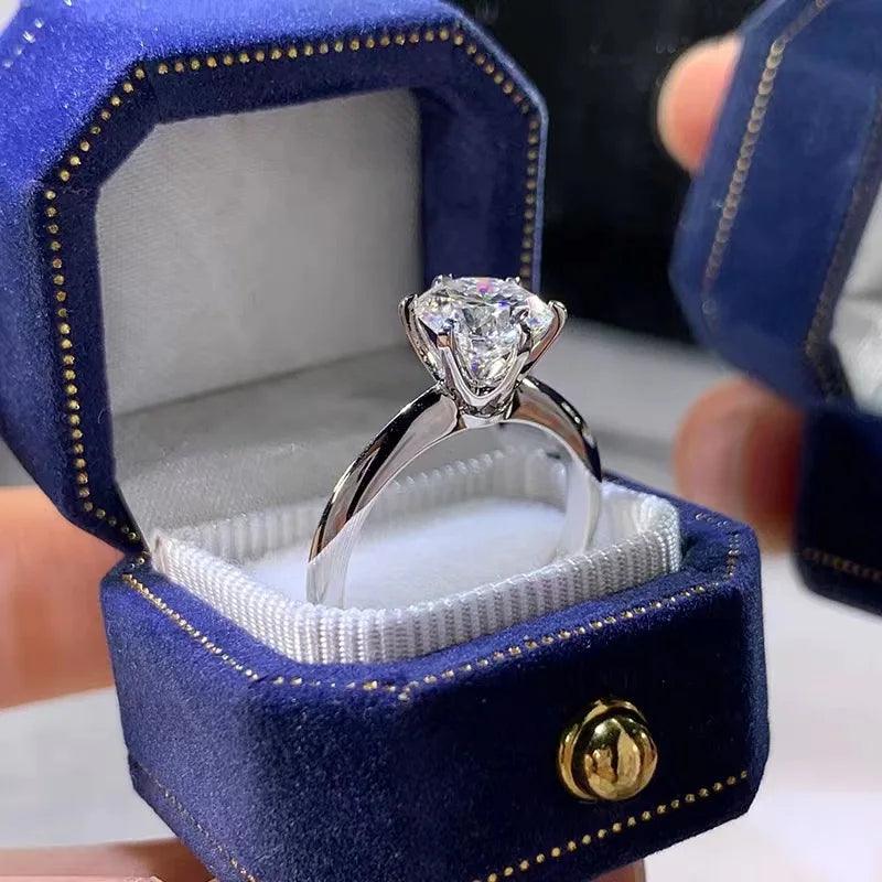 Anillo Solitario Plata