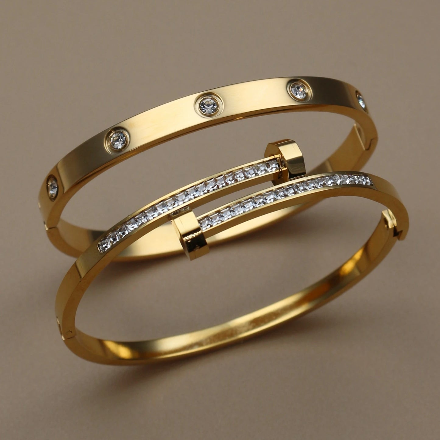 Pulsera Doble Con Circonitas Cúbicas
