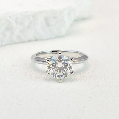 Anillo Solitario Plata