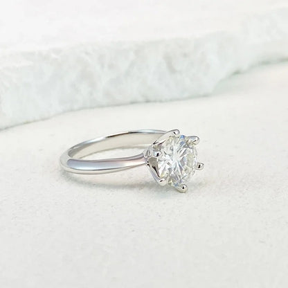 Anillo Solitario Plata