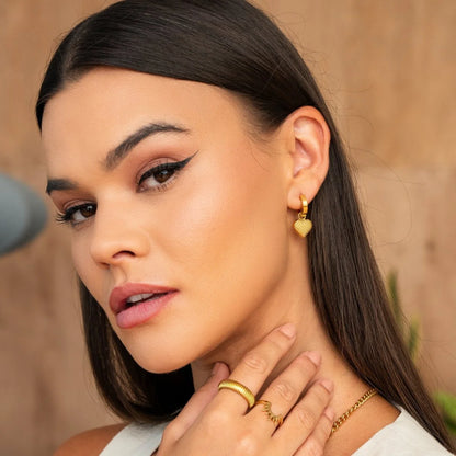 Pendientes de Aro Love Chapados en Oro