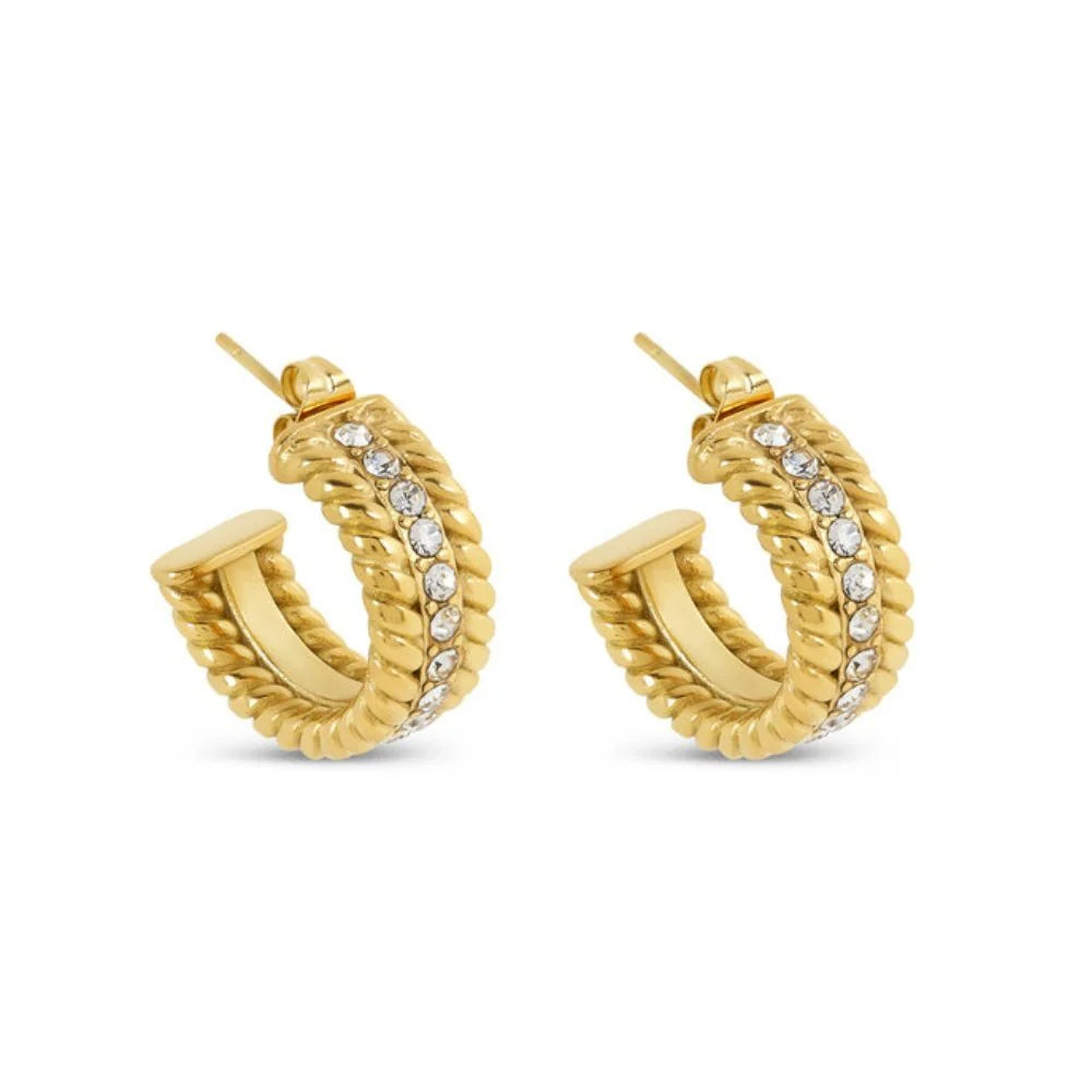 Pendientes de aro Chapados en Oro