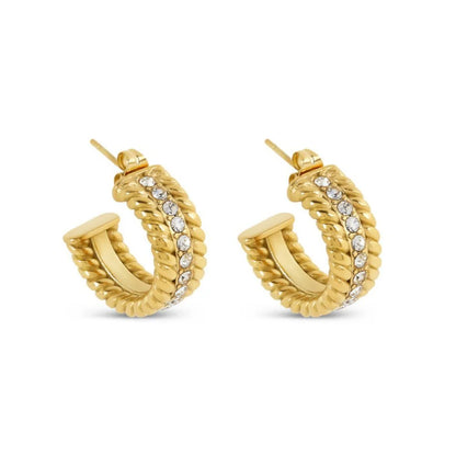 Pendientes de aro Chapados en Oro