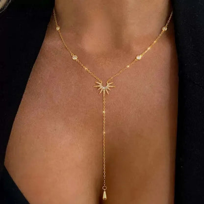 Conjunto de Collar Chapado En Oro de Milano