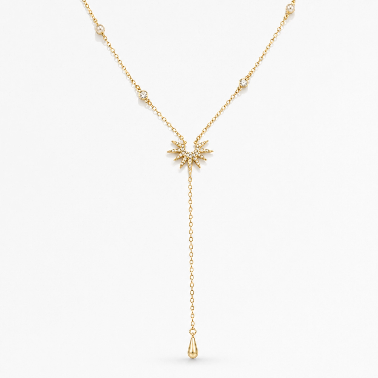 Conjunto de Collar Chapado En Oro de Milano