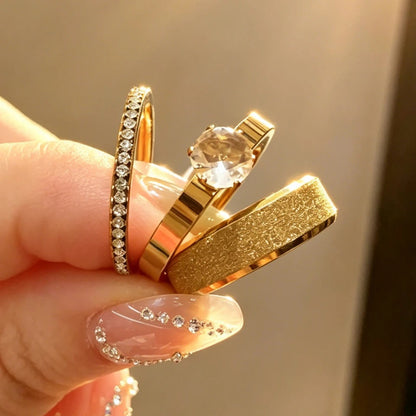 Conjunto de Anillo Triple de Prosperidad