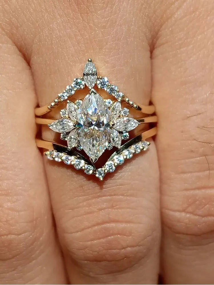 Conjunto de Anillo Triple Alexandria