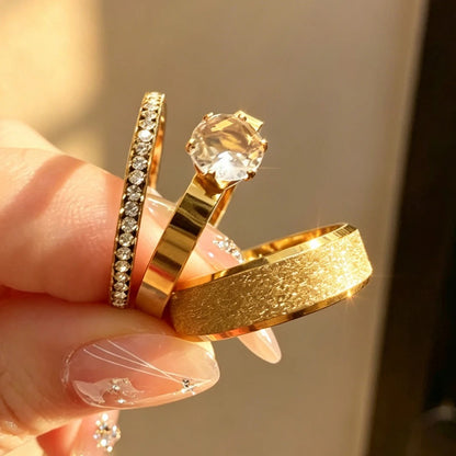 Conjunto de Anillo Triple de Prosperidad
