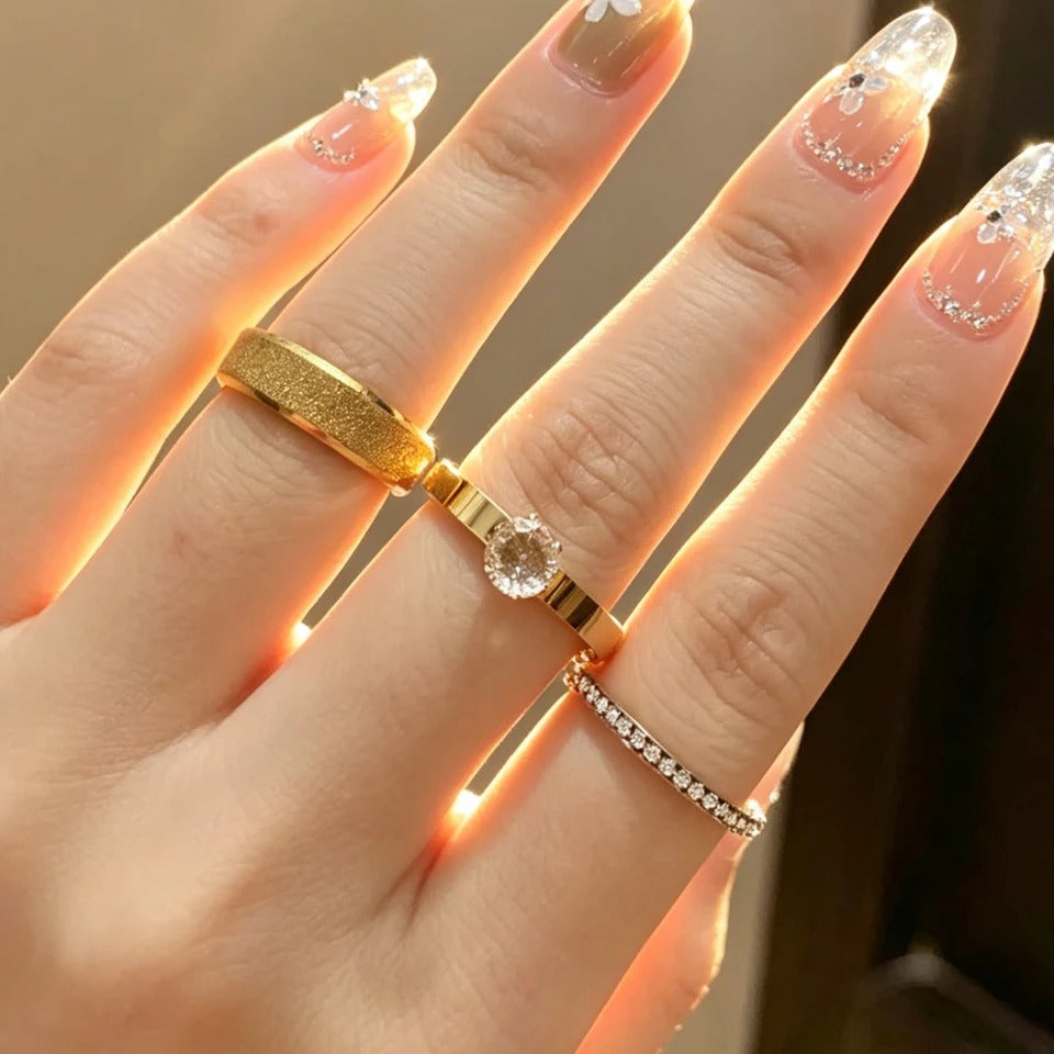 Conjunto de Anillo Triple de Prosperidad