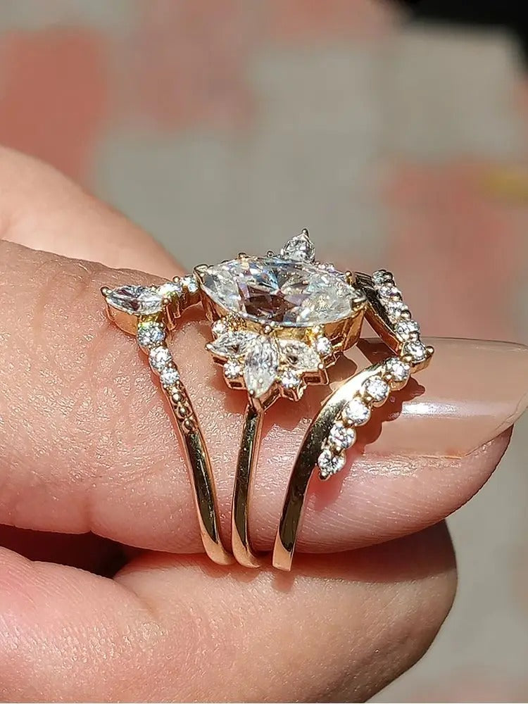 Conjunto de Anillo Triple Alexandria