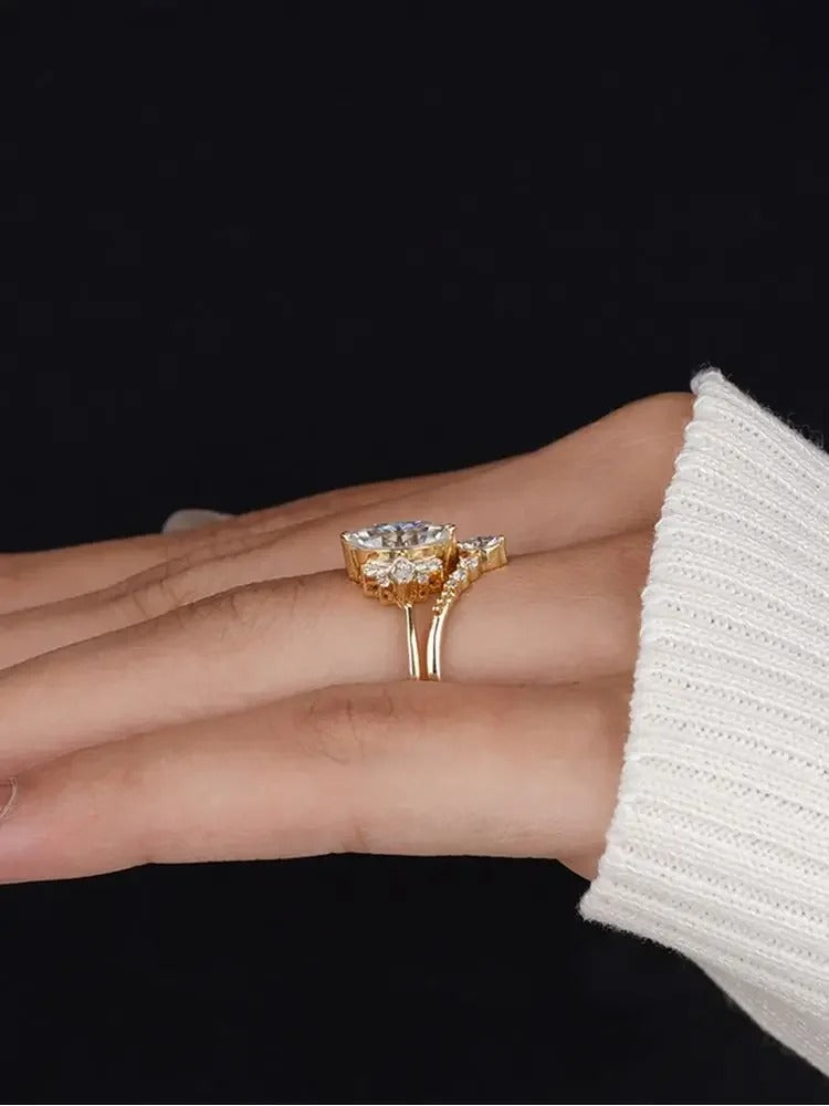 Conjunto de Anillo Doble Charlotte