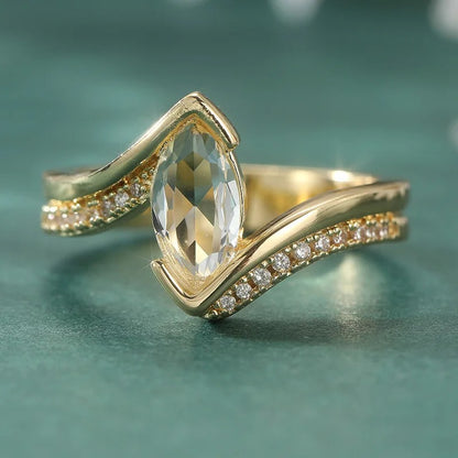 Anillo Bañado en Oro Elizabeth