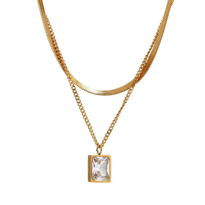 Conjunto de Collar Chapado En Oro de París
