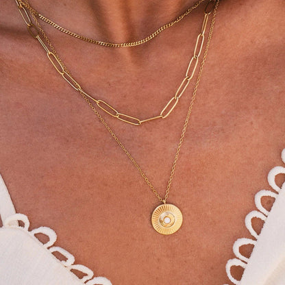 Conjunto de Collar Cleopatra Chapado en Oro