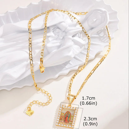 Collar de la Virgen de Guadalupe Chapado en Oro