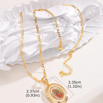 Collar de la Virgen de Guadalupe Chapado en Oro