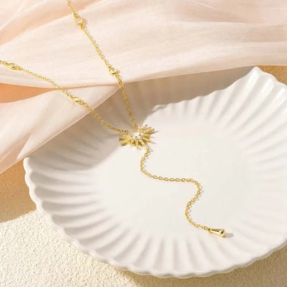 Conjunto de Collar Chapado En Oro de Milano
